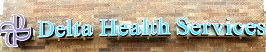 Hospital Sign for Delta Health Services